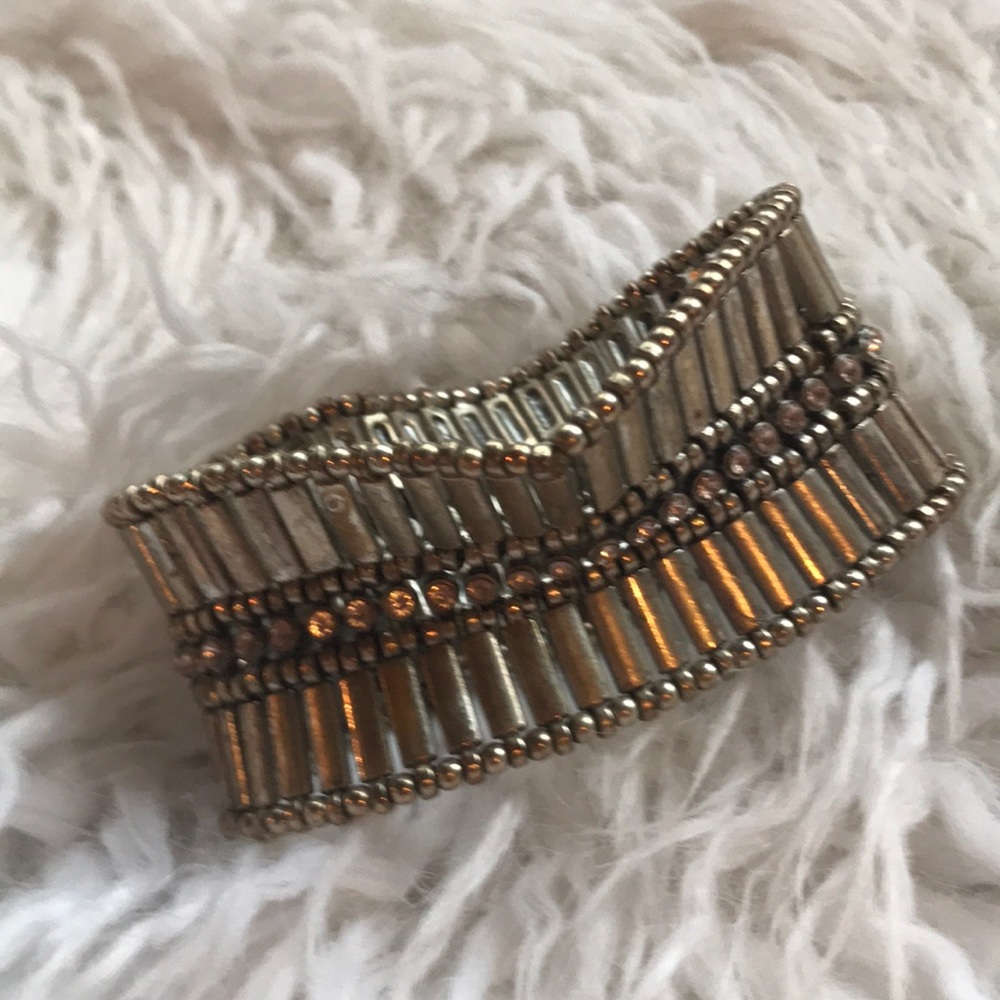 Bracelet - silver and blush pink